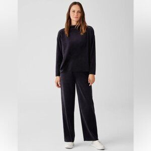 Eileen Fisher Cotton Velour Straight Pant